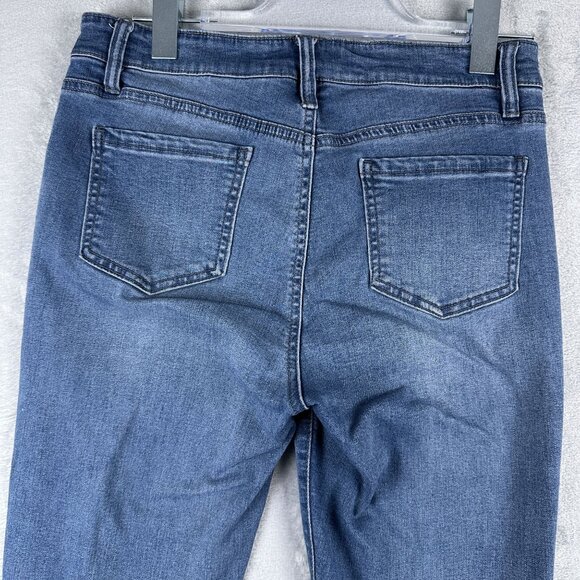 Buffalo David Bitton Ankle Grazer Jeans Stretch Super Soft Women's Blue SZ 8/29 - Picture 3 of 10